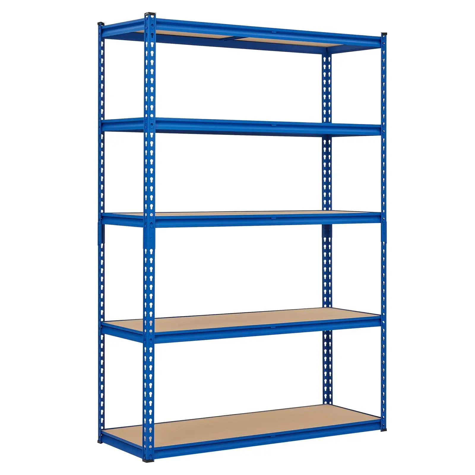 5 Tier Garage Storage Shelves, 2500LBS Capacity Metal Shelving Unit for Garage, Industrial, Warehouse, Kitchen, Closet, 48" W x 18" D x 71" H, Blue