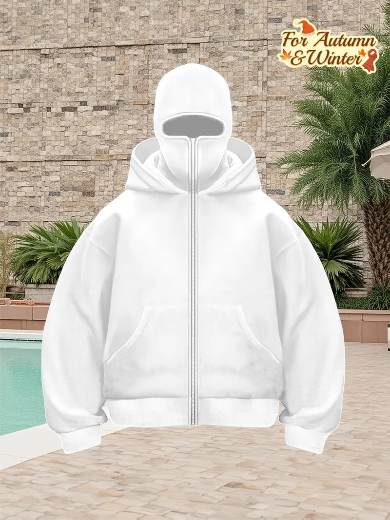 cropped zip hoodie for men - TikTok Shop