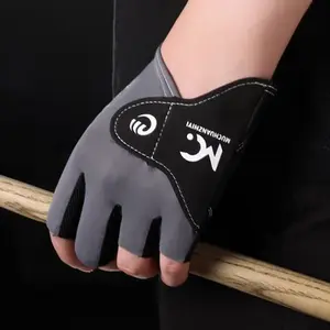 1Pc Billiards Glove Fingerless Left Hand Snooker 5-Fingers Glove Anti-slip Breathable Billiard Training Gloves For Men And Women