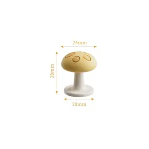 Mushroom Shaped Toilet Press Button Adhesive Creative Toilet Tank Press Button Multifunctional Nail Protector NONE bathroom accessories