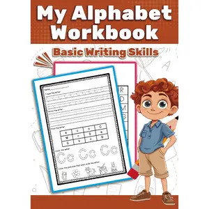 Alphabet Workbook for Preschool and Kindergarten, Letter Tracing and Coloring Practice Book, Uppercase and Lowercase Letter Recognition, Basic Writing Skills for Kids