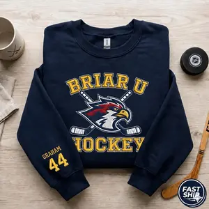 Briar University Embroidered Sweatshirt, Briar U Hoodie, Off Campus Series Shirt, Hockey Romance Bookish Gift for Her