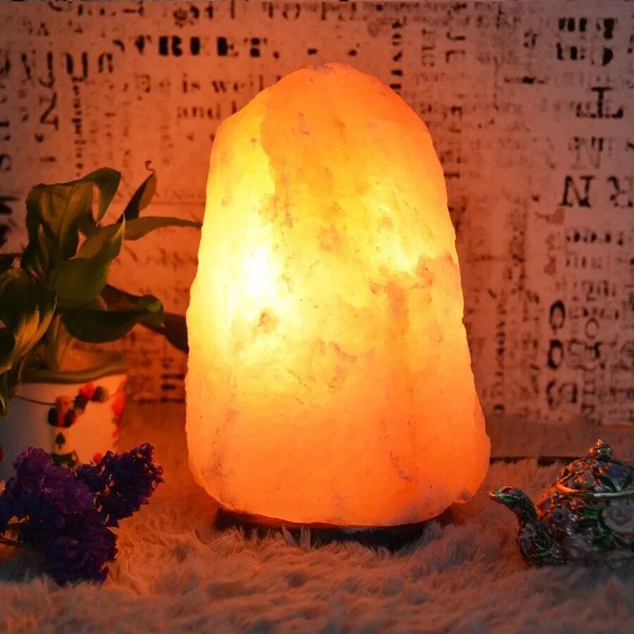 Himalayan Crystal Pink Rock Salt Piece Healing Glow Home Decoration