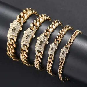 Fashion Hip Hop Jewelry Gift.Lustre Link 14K Gold Plated Miami Cuban Link Bracelet | Ultimate Streetwear Statement Thick dense links for luxe feel, hypoallergenic & sweat-resistant. 7.5/8.5 inch unisex fit, timeless design elevates all styles.