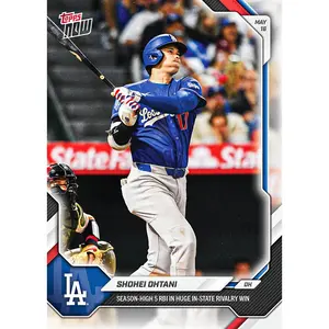 2026 Topps NOW MLB Shohei Ohtani - Season-High 5 RBI in Huge In-State Rivalry Win #212