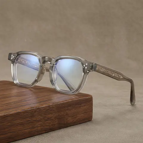 EUNOIALENS Unisex Style Non-Prescription Bluelight Blocking Glasses Fashion - Retro Full-Rim Square Eyed Glasses, Anti-Blue Lenses, Accessory Eyewear, Stylish Trendy Comfortable, Ideal for Work/Casual Use, Easy Choice