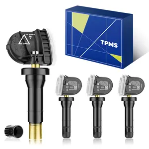 4PCS Pre-Programmed TPMS Sensor 433MHz- Compatible with Chevy, GMC, Cadillac & Buick - Silverado, Sierra, Terrain, Yukon, Lacrosse, Camaro, Cruze, Malibu-Tire Pressure Monitoring Sensor,13598773