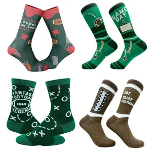 Mens Funny Football Socks With Awesome Graphics For Men Funny Graphic Socks Comfortable Fitted Spandex Cotton Mens Funny Football Socks With Awesome Graphics For Men Funny Graphic Socks Comfortable Fitted Spandex Cotton