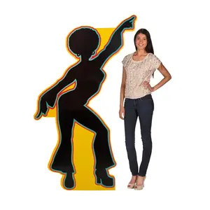 6 Ft. Disco Dancer Silhouette Life-Size Cardboard Cutout Stand-Up