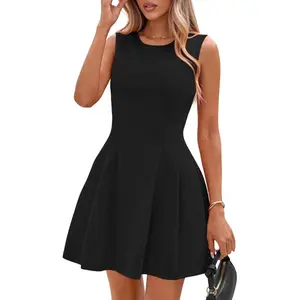 Summer Dresses for Women 2026 Elegant Classy Spring A Line Business Casual Work Graduation Cocktail Short Dress