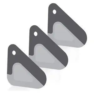 3PCS 2-in-1 Kitchen Food Scraper Set – Nylon & Silicone Pot and Pan Scrapers