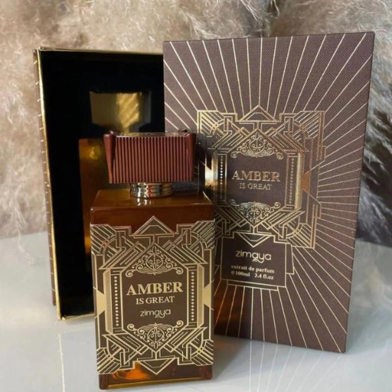 Amber Is Great Perfume Spray (U) 100ml - Elegant Bottle with Decorative Label