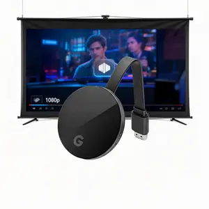 1080P Wireless HDMI Transmitter and Receiver, 2.4G Smart WiFi Link for Wireless Screen Mirroring from Laptop/Cable Box/Gaming Device to Projector, Compact Design with Anti-Interference Capability, Screen Mirroring Adapter