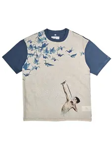 T&3s Graphic T-Shirt – Handcrafted String Embroidery - Sling Shot