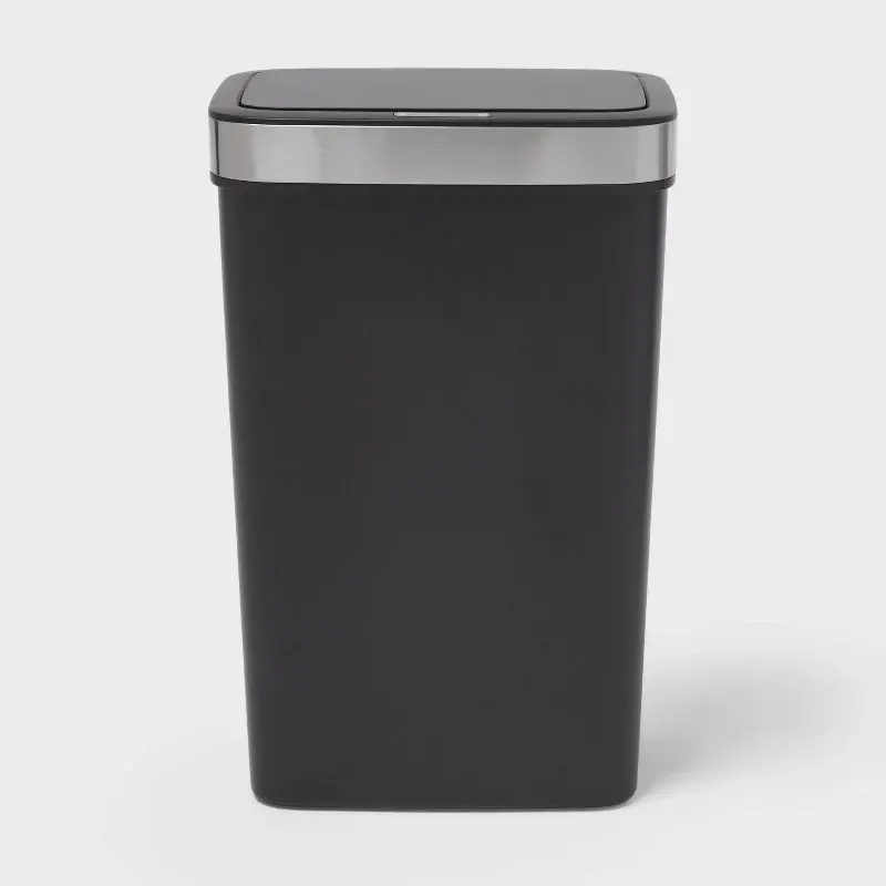Premium  13 Gallon Resin Motion Can with Stainless Rim - Brightroom™
