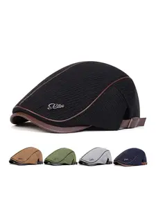 Unisex Knit Beret Baseball Cap, Adjustable Snapback Cap, Adjustable Sun Protection Hat, Casual Woven Fitted Design, Perfect for Outdoor Sports, Travel, Beach Activities