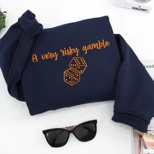 A Very Risky Gamble Embroidered Sweatshirt | Hawthorn House Crewneck | Inheritance Games Pullover | Gift for Book Lovers & Readers