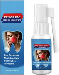 3pcsToothache Relief Spray - Soothes Gum Fast, Improves Dryness, Mint & Chamomile Formula, Portable Oral Care for Adults .minty,health,nature,guys gifts