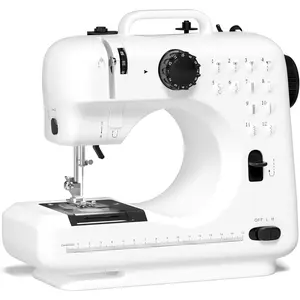 Beginner Sewing Machine, 12 Built-in Stitches with Foot Pedal, 2-Speed Control, Portable Mini Sewing Machine for  Travel Use & Sewing Enthusiasts (black)