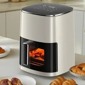 MyCulina HomeChef Air Fryer 6 Quart Capacity with Window Square Air Fry Roast Reheat Dehydrate Bake Steam with 400F Top Rated Kitchen Appliance