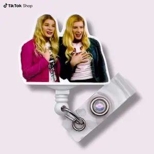 White Chicks Badge Reel, Funny ID Holder, Alligator Clip, Belt Clip