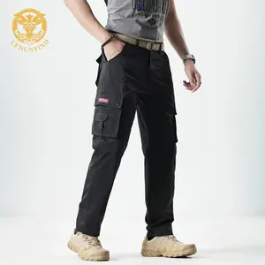 LEDUNTINO Men's Solid-Color Straight-Leg Work Pants with Multi-Pockets for Casual Everyday Wear - Perfect Fathersdaygift & Gamis TikTokShopHolidayHaul