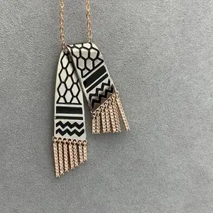 Palestine Flag Kuffyah Necklace