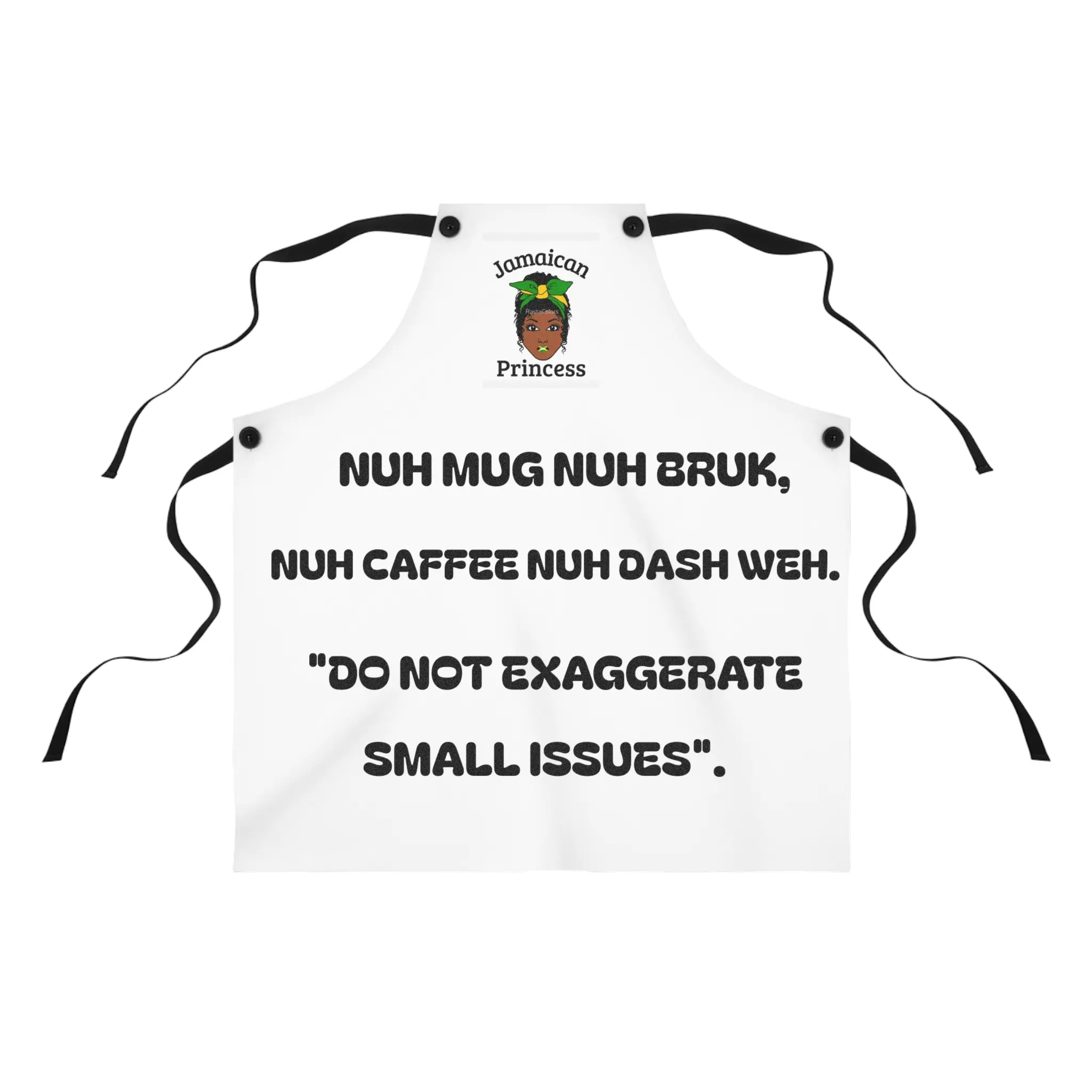 Funny Jamaican Apron, Chef Gift for Her, Kitchen Humor, Caribbean Cooking, Housewarming Present, Unique Gift Idea