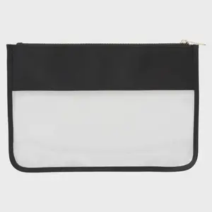 Nylon Clear Pouch - Black