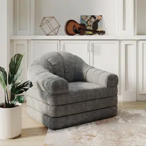 Costoffs 2-in-1 Marshmallow Sofa Bed, From Cozy Bean Bag to Floor Sleeper in Seconds, for Bedroom & Living Room