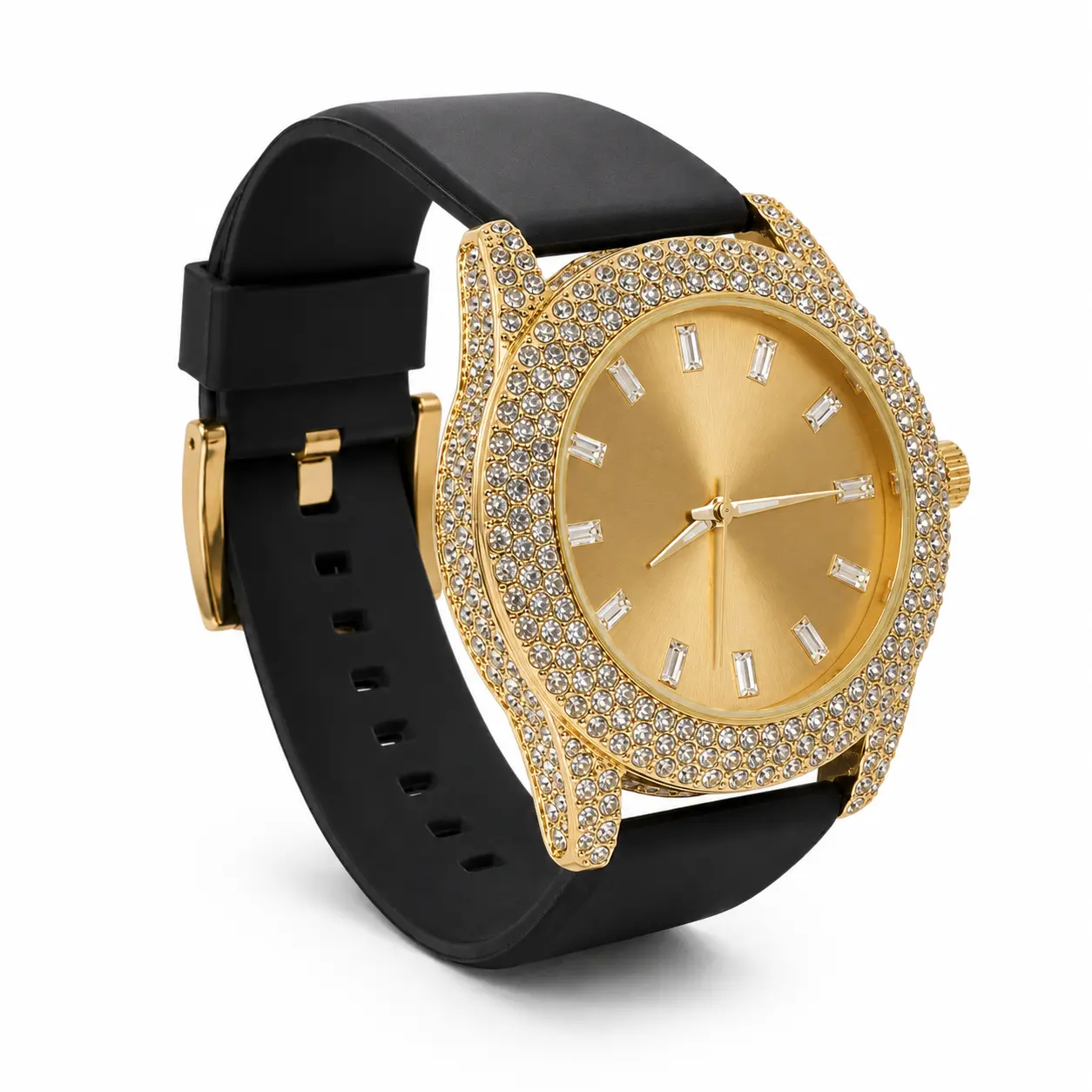 Unisex Urban Quartz Wrist Watch with Silicon Band, Fashion Accessory for Daily Wear