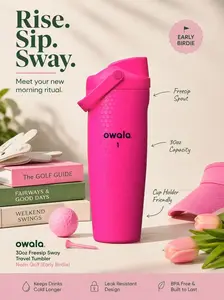 Owala 30oz. Freesip Sway Travel Tumbler - Neon Golf - Color: Early Birdie Bottle Drinkware