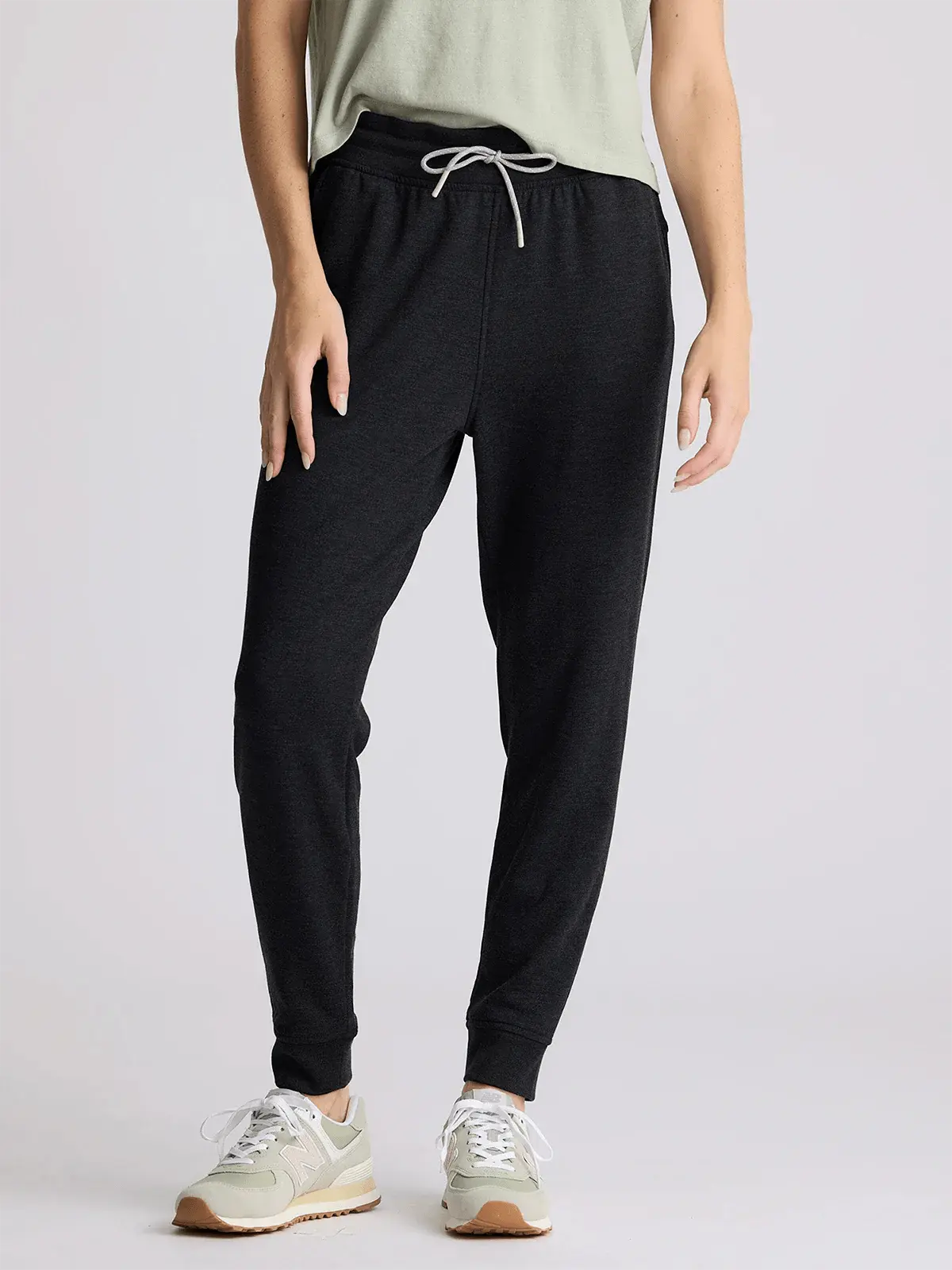 Freefly Women's Bamboo Blend Fleece Sporty Joggers - Slim Fit, Ribbed Waist, Lightweight Brushed Warmth, Athletic Apparel for Sports, Outdoor Use
