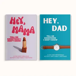 LARKINROAD - Hey Mom and Dad! Tell Me Something I Don't Know - 2 Book Bundle Paperback Keepsake Gift Modern