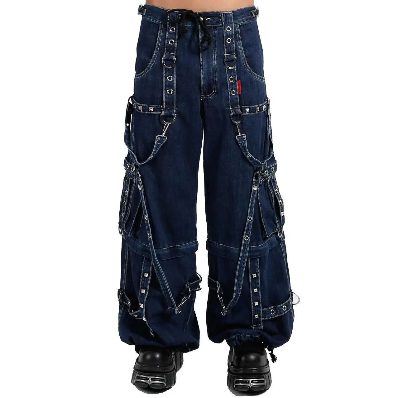 Tripp NYC Strap Zip-Off Pants [BLUE DENIM]