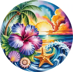 DTF Transfer – Tropical SunsetB Multi Sizes (BE-SC003)