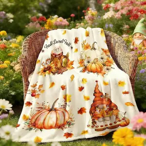 Spring  Throw Blanket 50"x60", Soft  Gifts for Women Mom, Cute Garden Farmhouse Theme Throw for Couch Sofa, Lightweight Bedding  Spring Decor