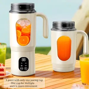 Portable USB Rechargeable Juicer, Small Juice Maker for Smoothies and Milkshakes, Mini Ice Crusher, 4 Modes, 580ML Capacity, Easy Clean, Travel Friendly