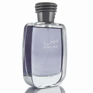 Rasasi Perfumes Hawas For Him Men's Eau de Parfum 100ML 3.4 oz Bergamot Cadarmom & Driftwood Notes Sophisticated Scent Ideal for Daily Use Scented Fragrance Cedarwood