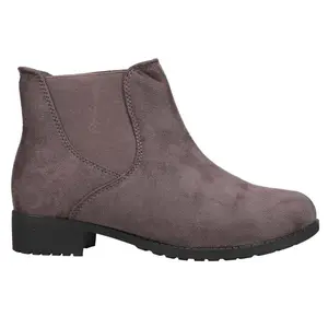 Propet Womens Scout Chelsea Casual Boots Ankle Low Heel 1-2" - Grey