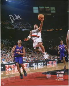 Damon Stoudamire Portland Trail Blazers Autographed 8" x 10" Lay Up vs. Toronto Raptors Photograph - Fanatics Authentic Certified