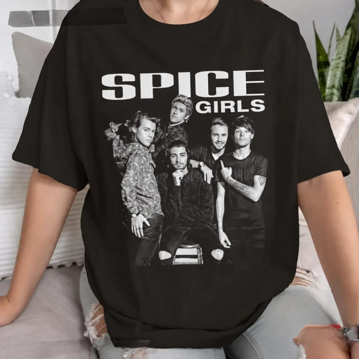 [SALE OFF 50%] One Spice Girls Vintage Direction T-Shirt Retro Pop Boyband Girlband Graphic Tee