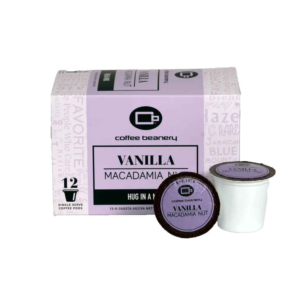 Vanilla Macadamia Nut Flavored Coffee Pods