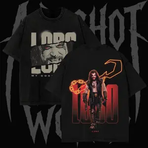 Retro Cinematic The Main Man Lobo Inspired Graphic Cotton Shirt, Cosmic Bounty Hunter Comic Character T-Shirt Hoodie Sweatshirt, Vintage Anti Hero Streetwear Tee, Sci-Fi Graphic Apparel for Men Women, Lobo 2026 Edition Apparel