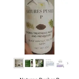 Nature's Pusher P - Black Walnut Tea Tree Neem Treatment Protection Prevention 0z