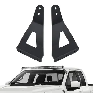 Nilight 52 Inch Curved Light Bar Bracket at Upper Windshield Roof Cab for 2004-2018 Ford F150 & SVT Raptor (Pair)
