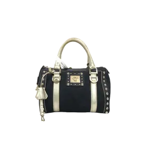 Pre-owned VERSACE Canvas Shoulder Bags 9.25'' R1259 Shoulder Bag C1387534668 0610 T2 Luna