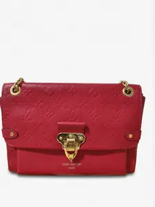 Pre-owned Louis Vuitton Monogram Empreinte leather Crossbody Bags Pochette Métis Red (likely Cerise or Scarlet) Excellent S014260307049
