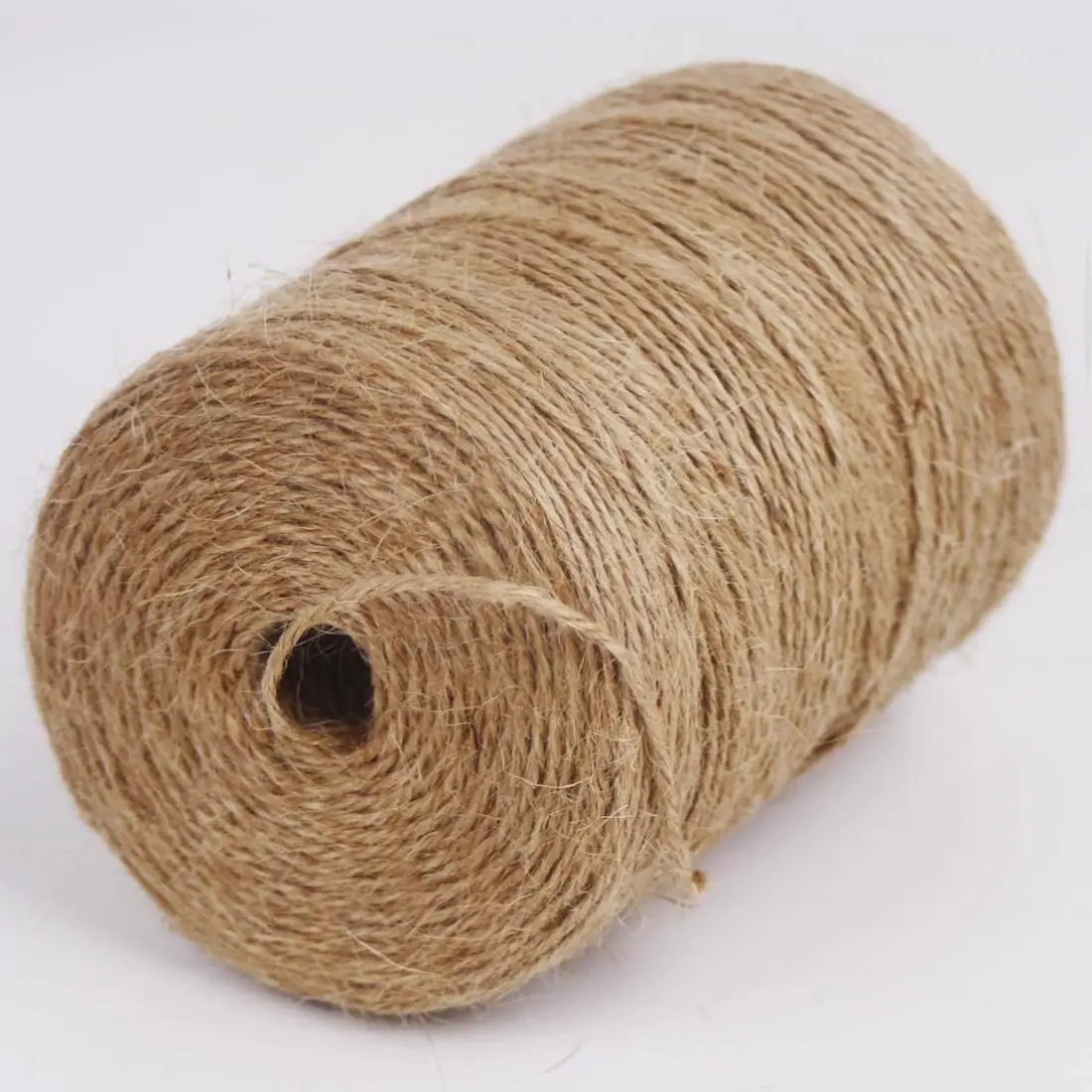 2Pack 2mm Natural Jute Twine String 1600 Feet Long Twine String for Crafting Gardening Gift Wrapping Macrame DIY Home Decor (Brown-800Feet/Roll)
