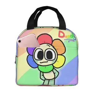 Dandys World Insulated Lunch Bag Thermal Bag Lunch Container Game Cartoon High Capacity Tote Lunch Box Men Women Work Picnic